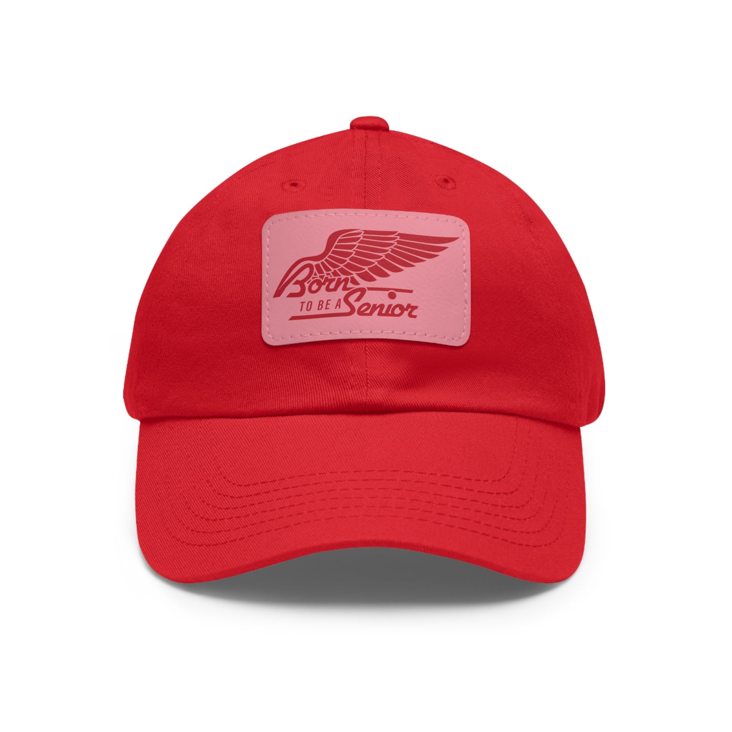 Born To Be a Senior | Logo Hat with Leather Patch