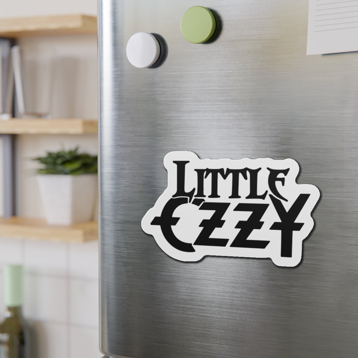 Little Ozzy | Die-Cut Logo Magnet | Retro Rock Fridge Magnet