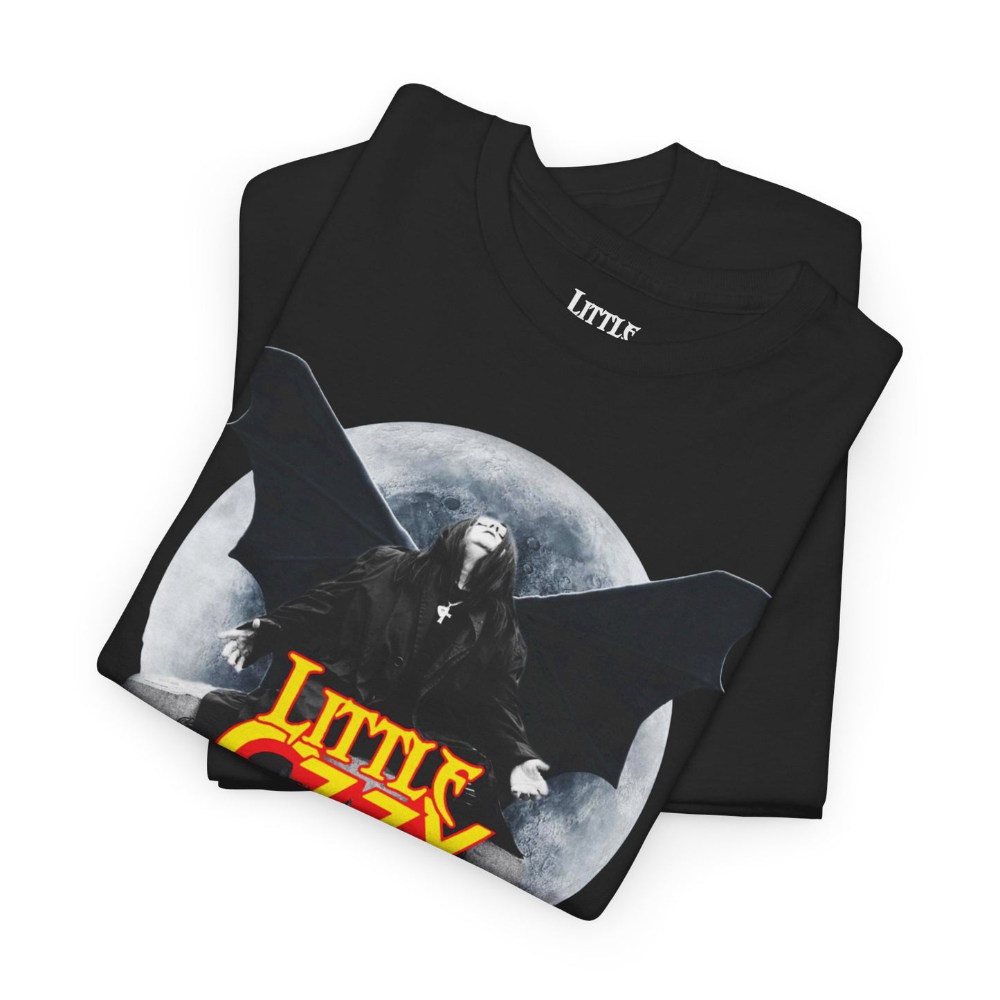 Little Ozzy | Moonrise Bat Logo T Shirt