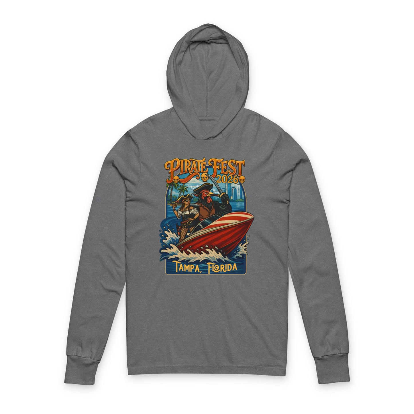 Yerba Wear | Pirate Season 2026 | Hooded Long Sleeve Tee