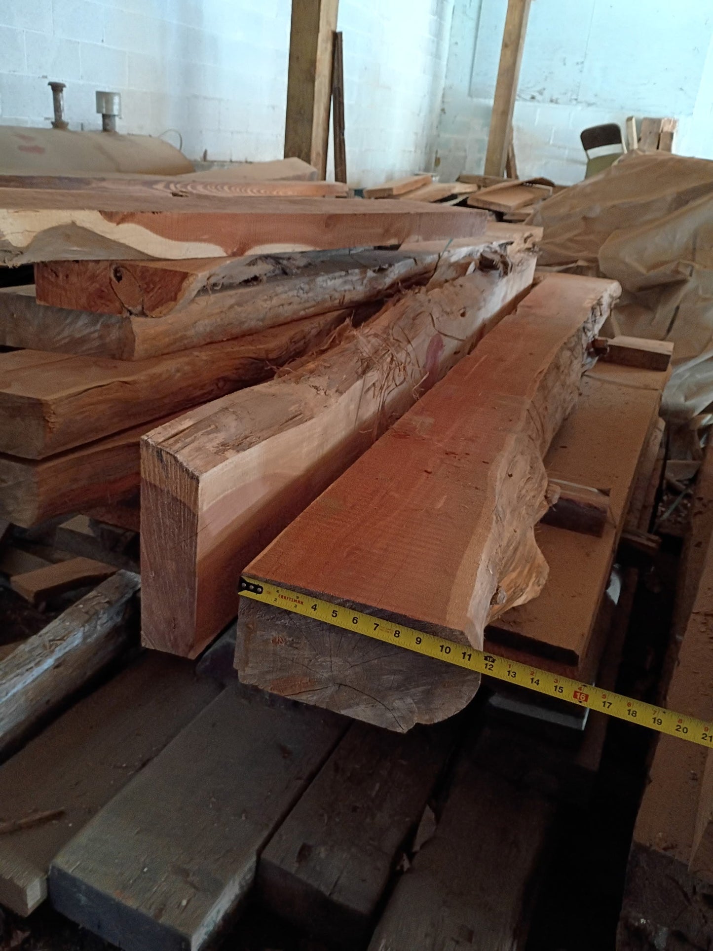 Live edge wood slab reclaimed walnut