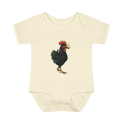 Yerba Wear | Infant Rib Bodysuit | Ybor Rooster