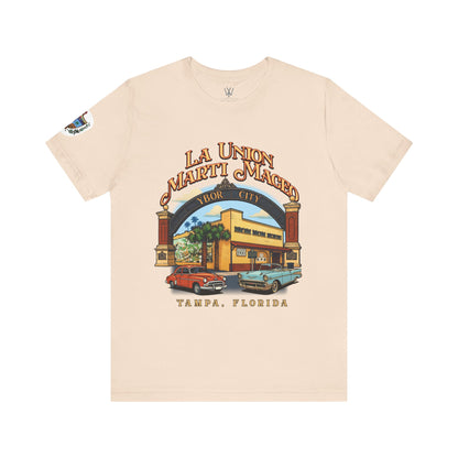 Camiseta con la obra de arte de La Unión Martí Maceo de YerbaWare