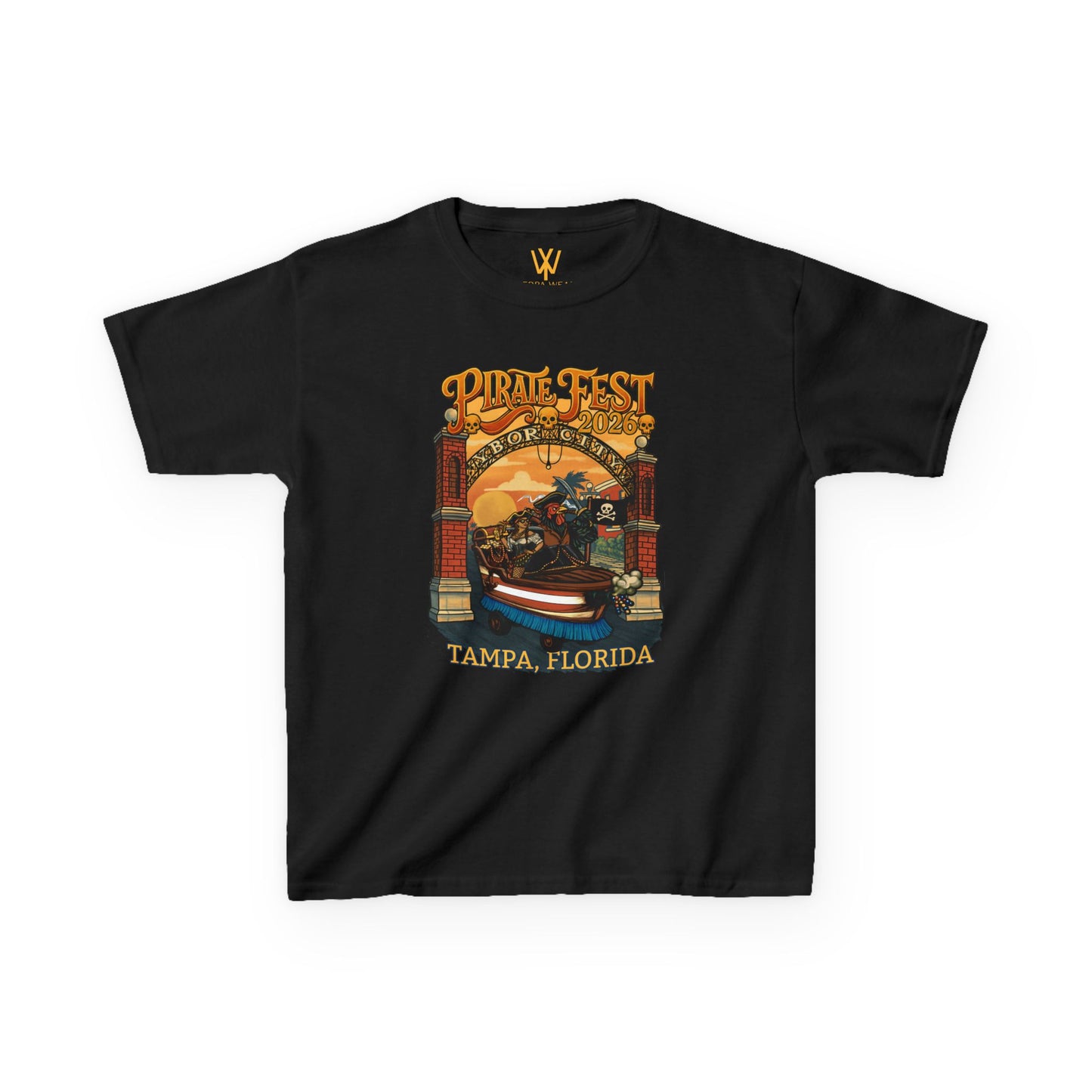 Yerba Wear | Gasparilla Pirate Heritage | Youth Short Sleeve Tee