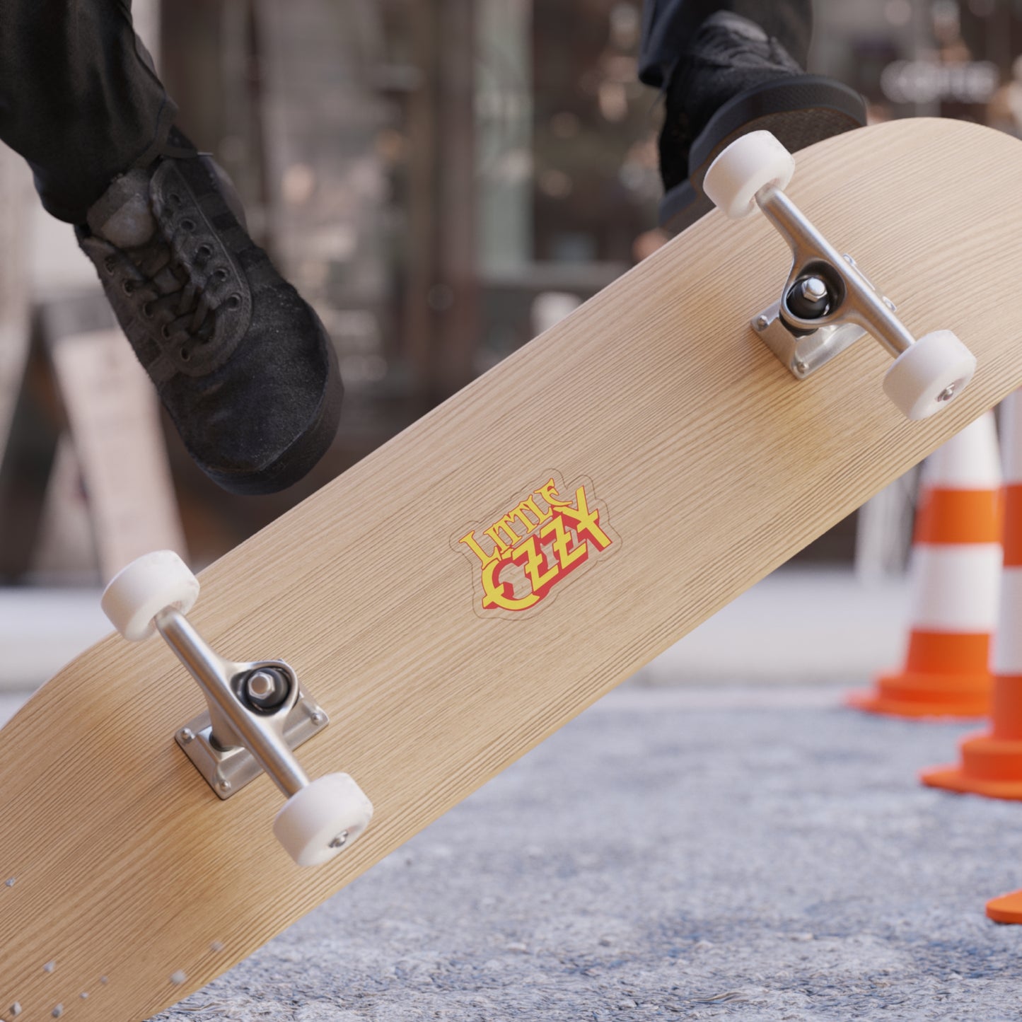 Little Ozzy | Outdoor Die Cut Transparent Sticker | Retro Rock Logo