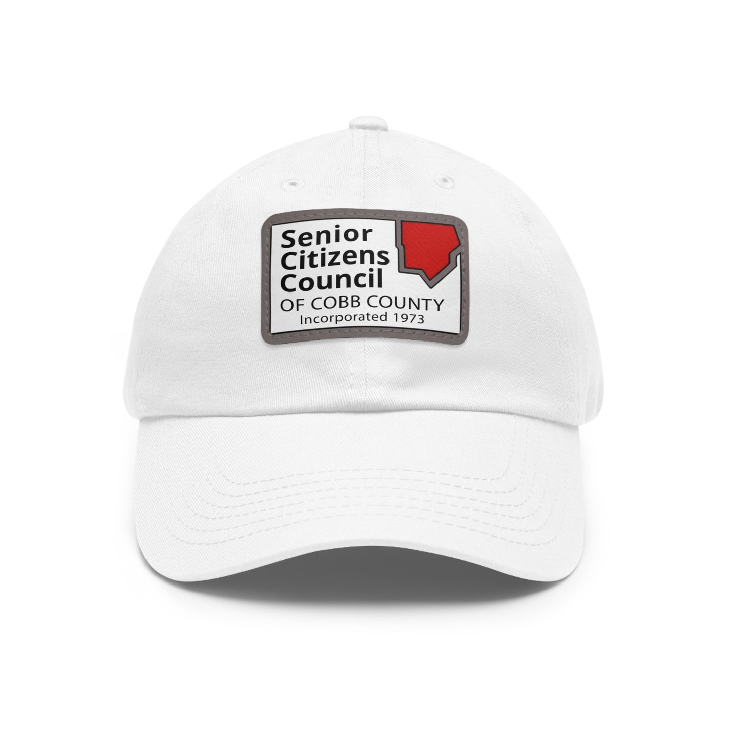 Dad Hat with Leather Patch (Rectangle)