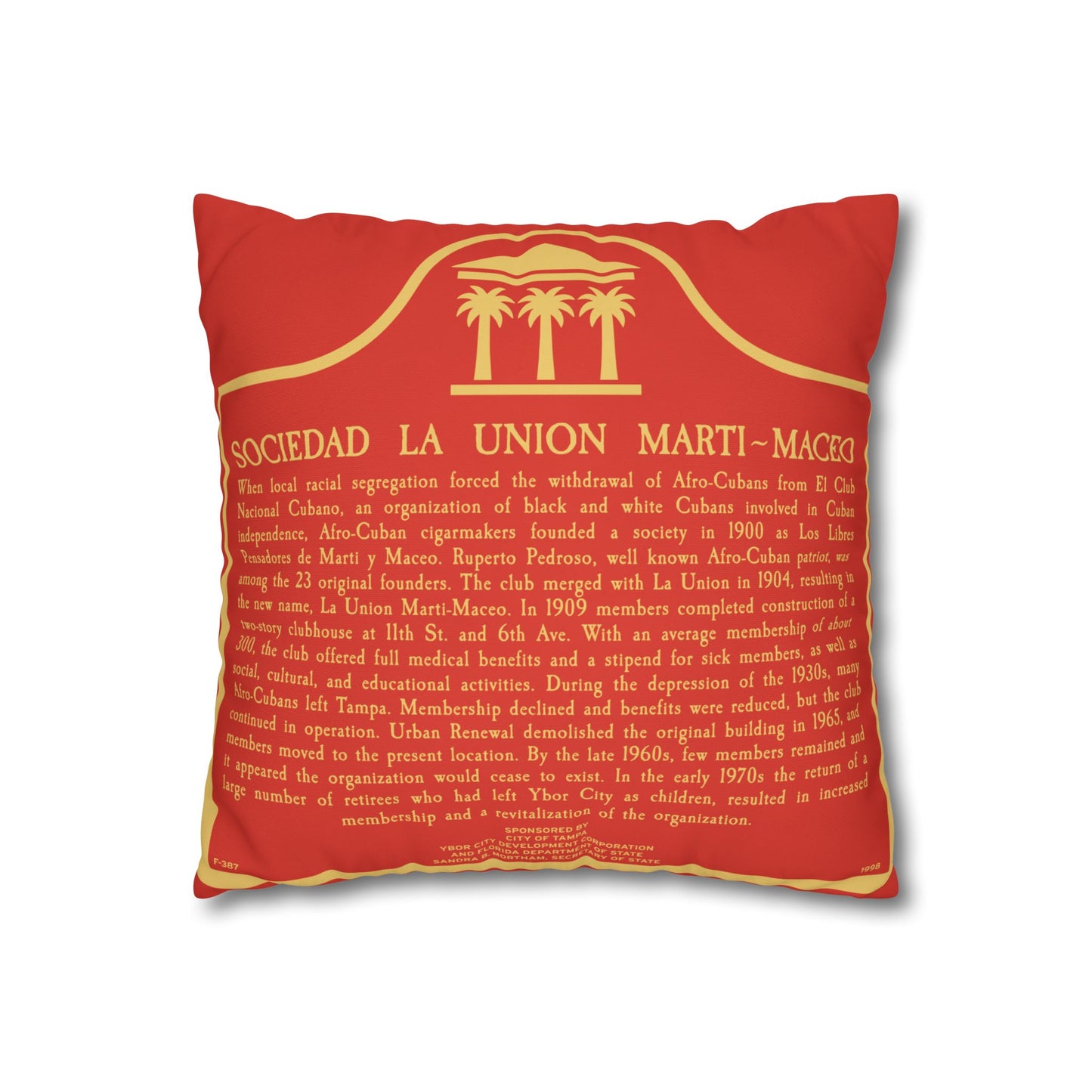 Ybor City Retro Pillowcase | Marti Maceo Collection