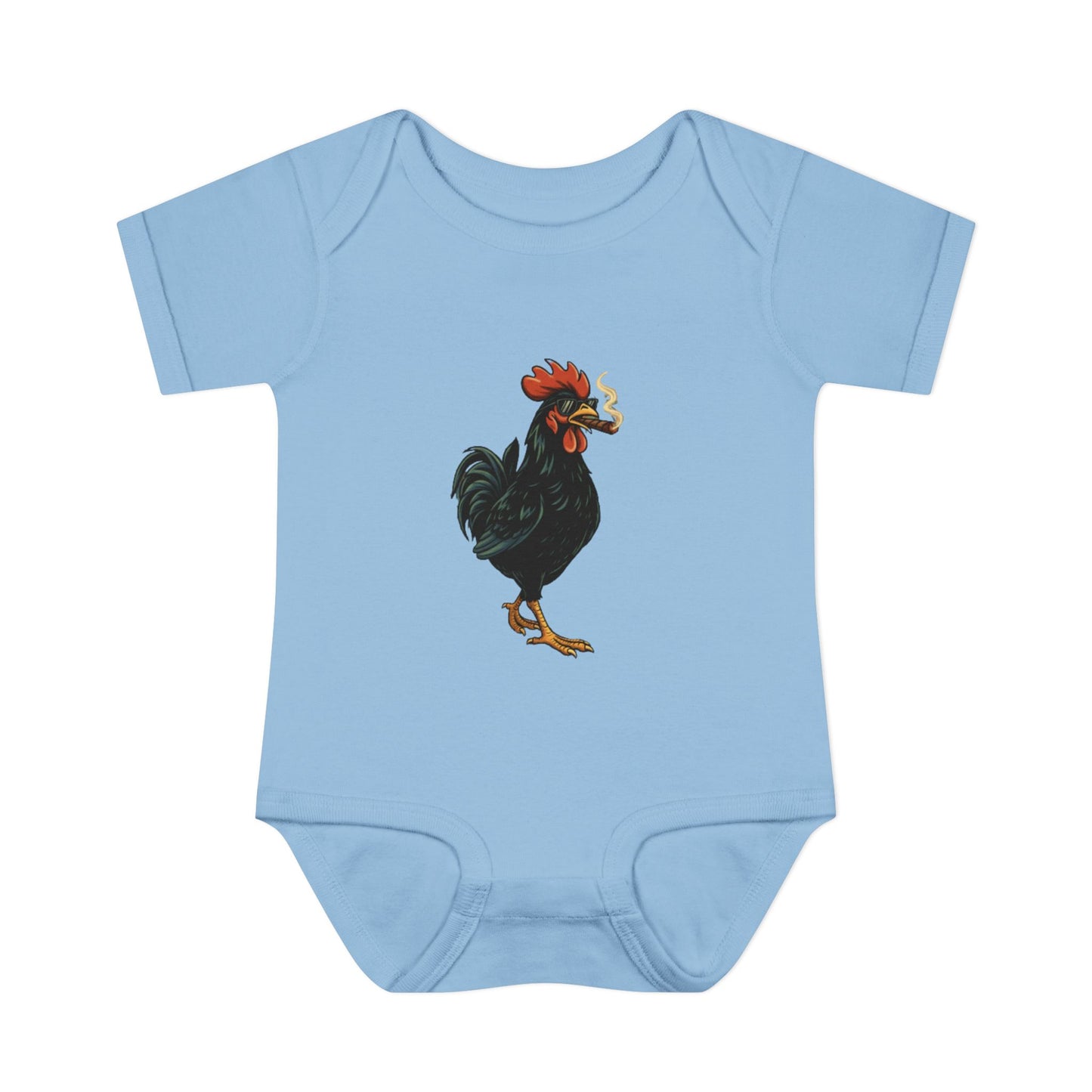 Yerba Wear | Infant Rib Bodysuit | Ybor Rooster