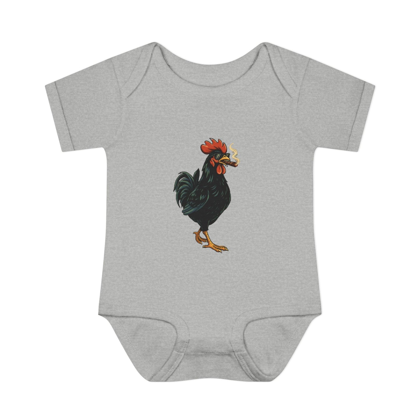 Yerba Wear | Infant Rib Bodysuit | Ybor Rooster