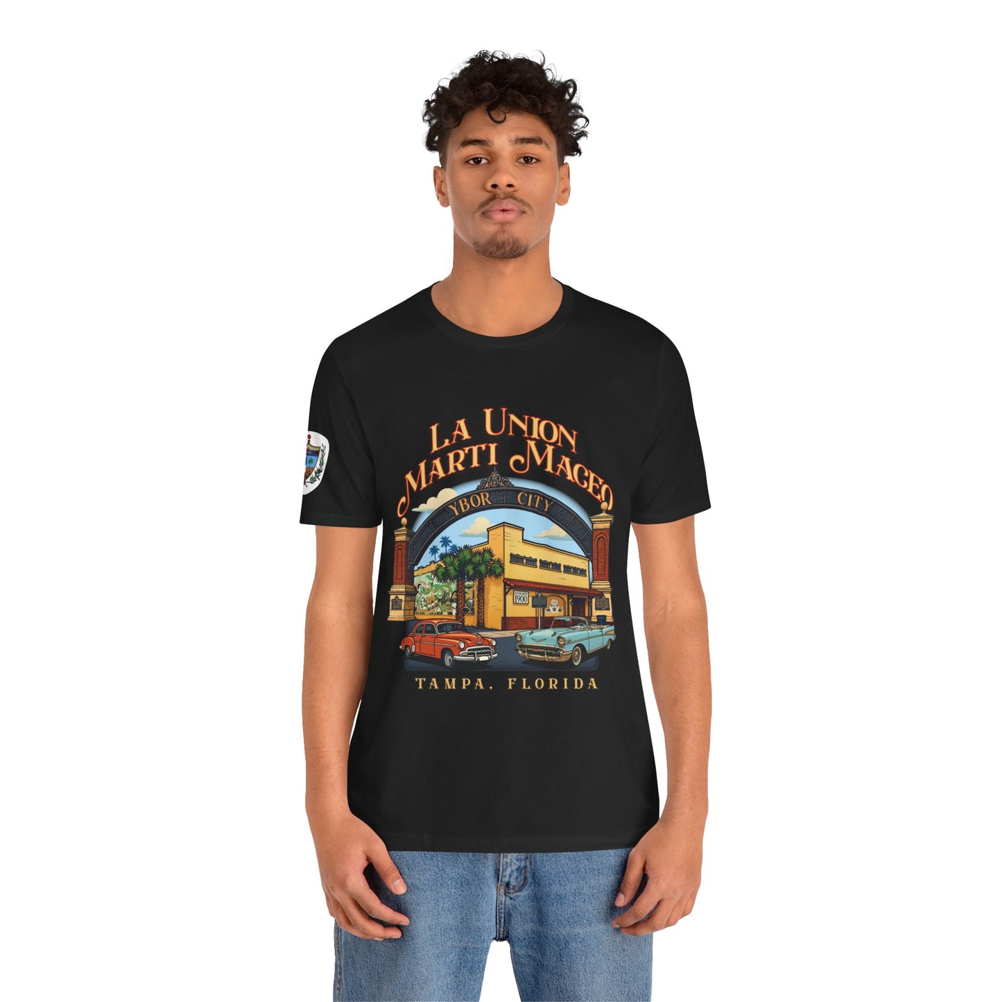 Camiseta con la obra de arte de La Unión Martí Maceo de YerbaWare