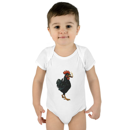 Yerba Wear | Infant Rib Bodysuit | Ybor Rooster