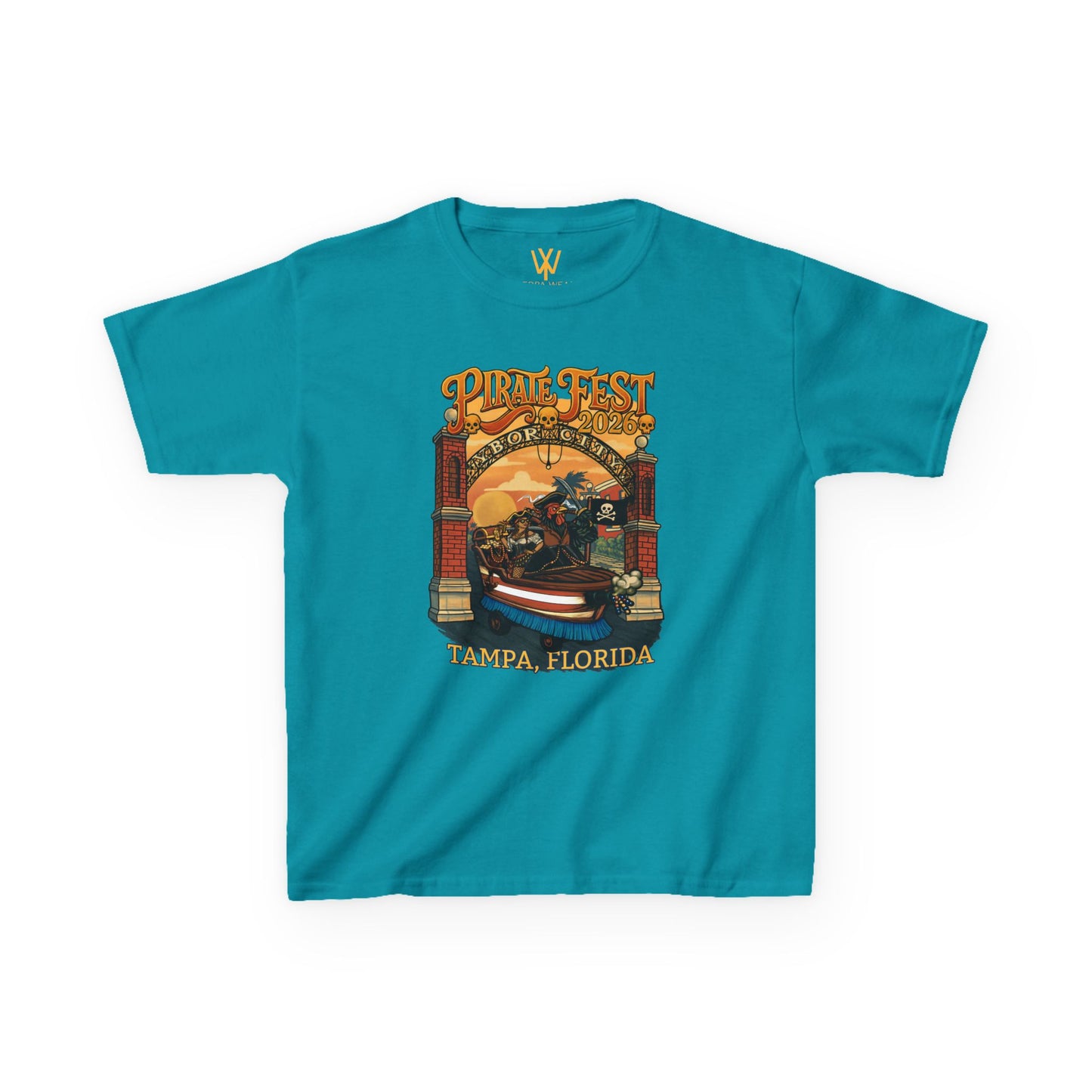 Yerba Wear | Gasparilla Pirate Heritage | Youth Short Sleeve Tee