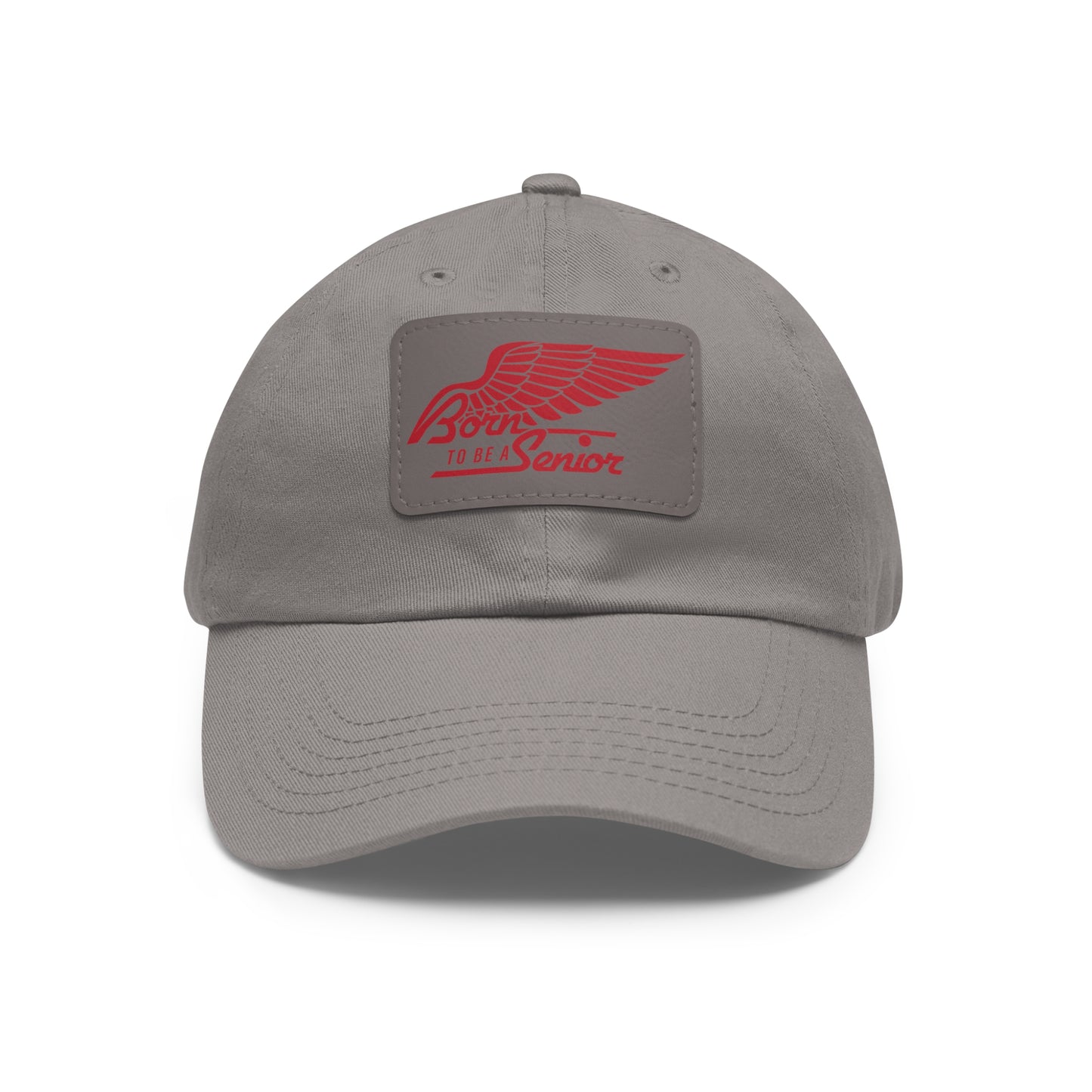 Born To Be a Senior | Logo Hat with Leather Patch