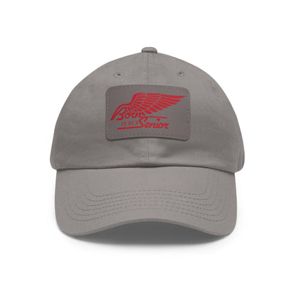 Born To Be a Senior | Logo Hat with Leather Patch