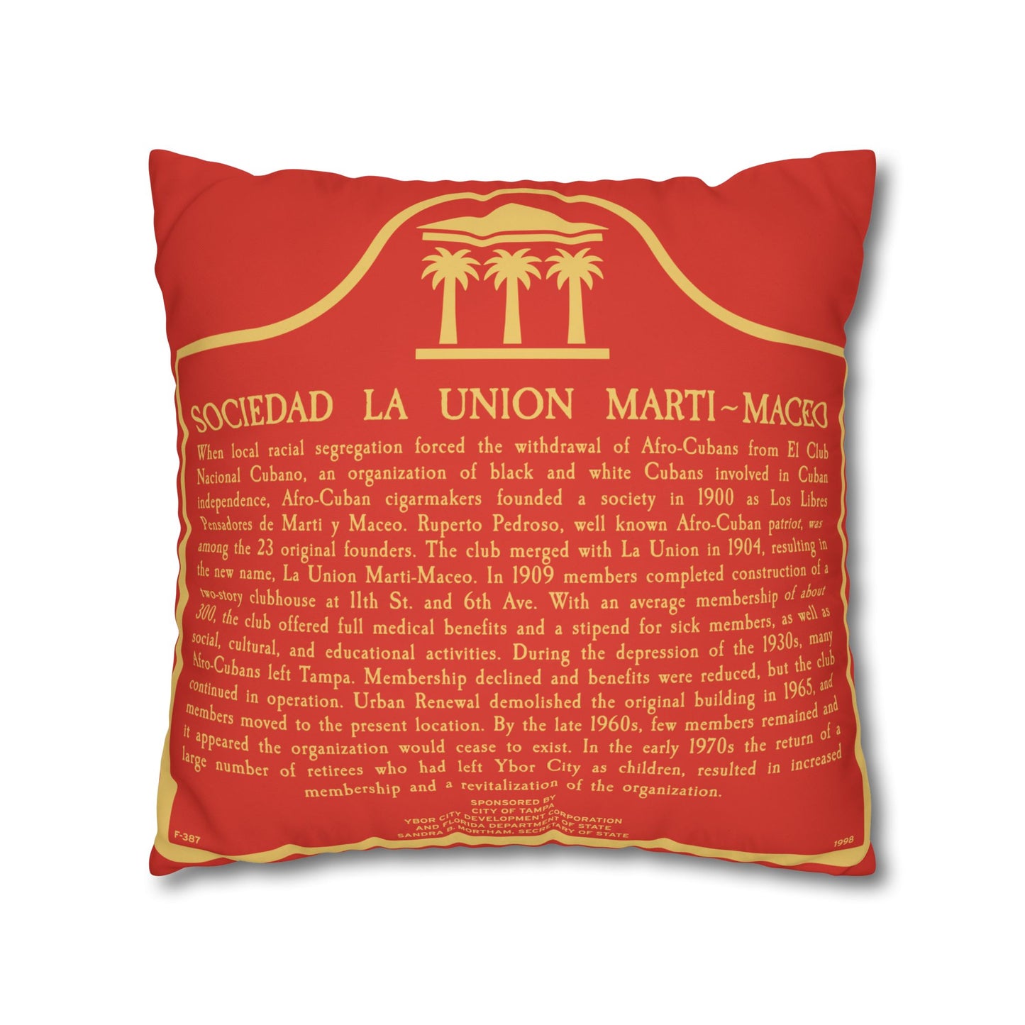Ybor City Retro Pillowcase | Marti Maceo Collection