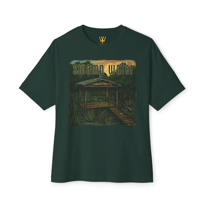 K Wales | Oversized Boxy Tee | Swamp Water Boardwalk