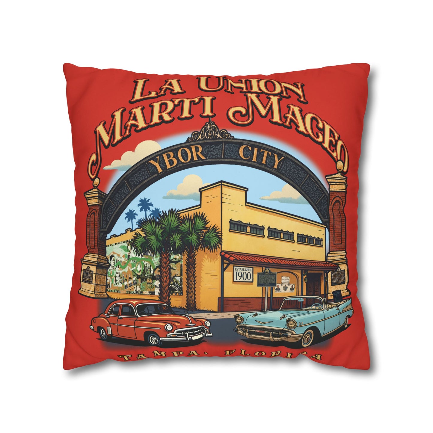 Ybor City Retro Pillowcase | Marti Maceo Collection