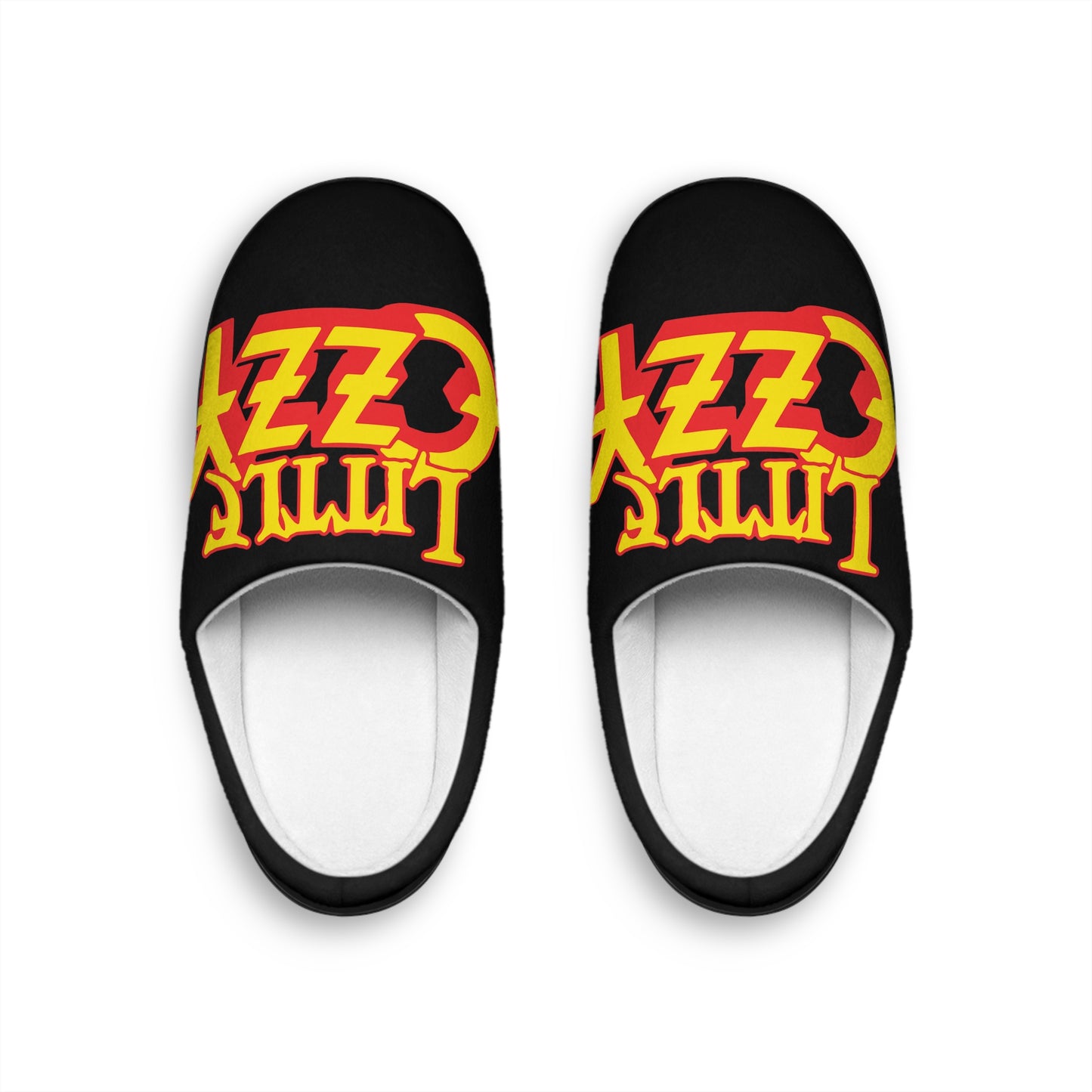 Little Ozzy | Indoor Slippers | Retro Flame Logo Slip-Ons