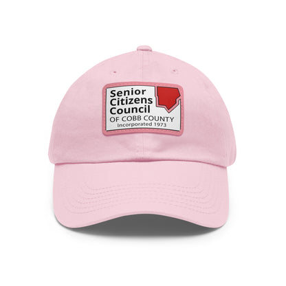 Dad Hat with Leather Patch (Rectangle)