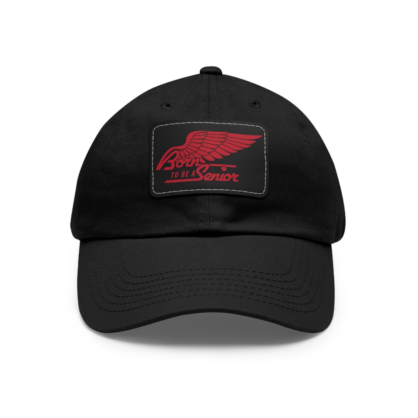 Born To Be a Senior | Logo Hat with Leather Patch