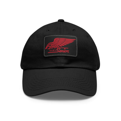 Born To Be a Senior | Logo Hat with Leather Patch