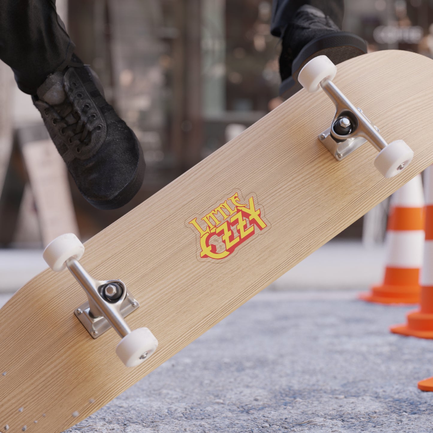 Little Ozzy | Outdoor Die Cut Transparent Sticker | Retro Rock Logo