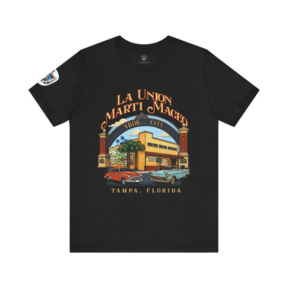 Camiseta con la obra de arte de La Unión Martí Maceo de YerbaWare