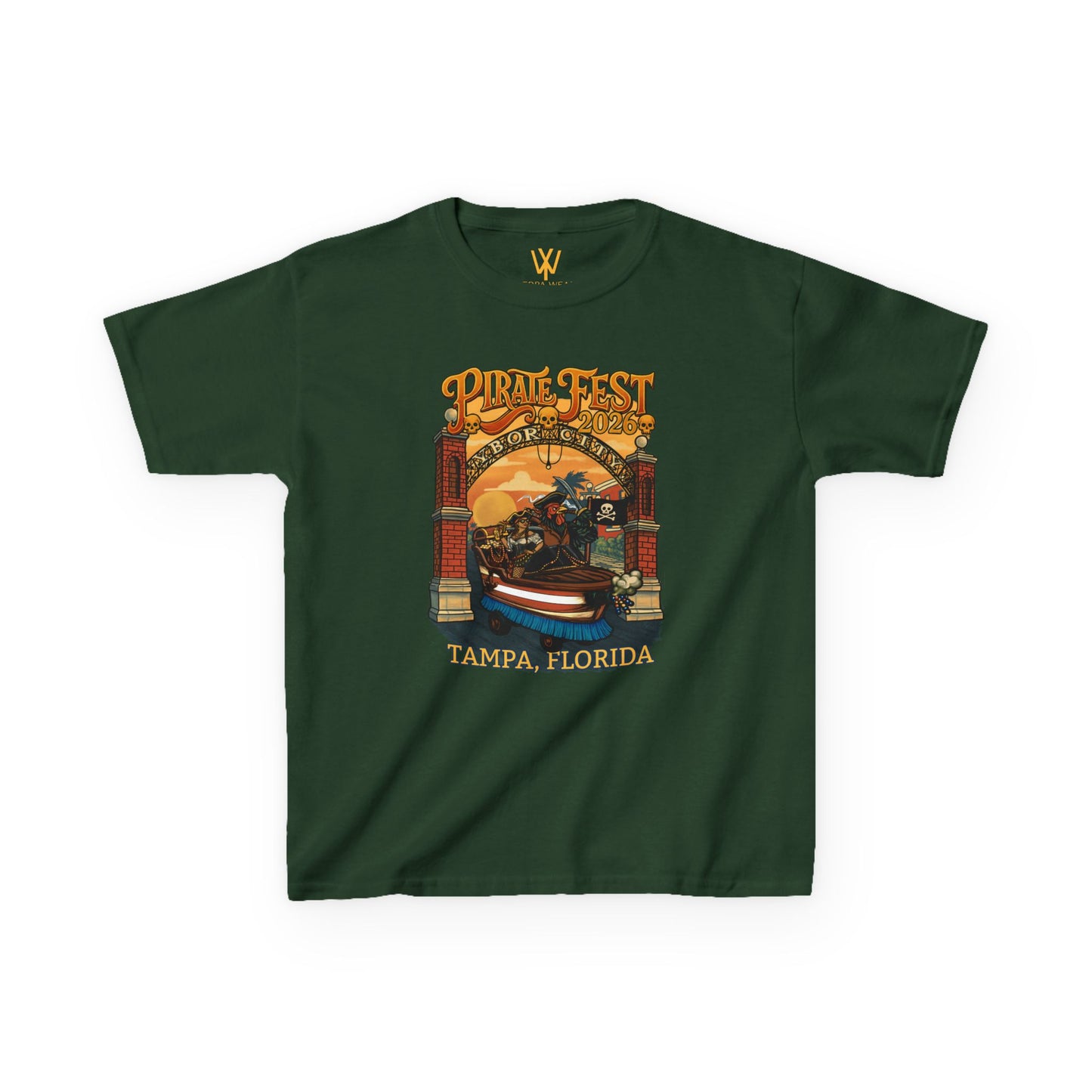 Yerba Wear | Gasparilla Pirate Heritage | Youth Short Sleeve Tee