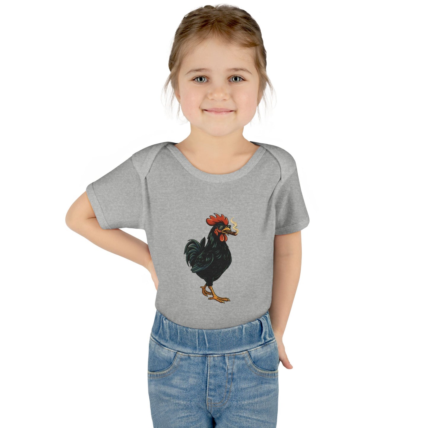 Yerba Wear | Infant Rib Bodysuit | Ybor Rooster
