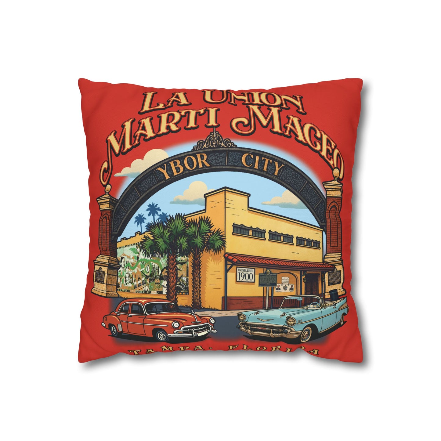 Ybor City Retro Pillowcase | Marti Maceo Collection