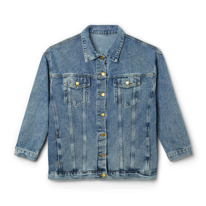 Little Ozzy | Women’s Denim Jacket | Moonrise Bat Backprint