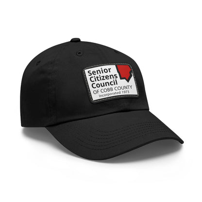 Dad Hat with Leather Patch (Rectangle)