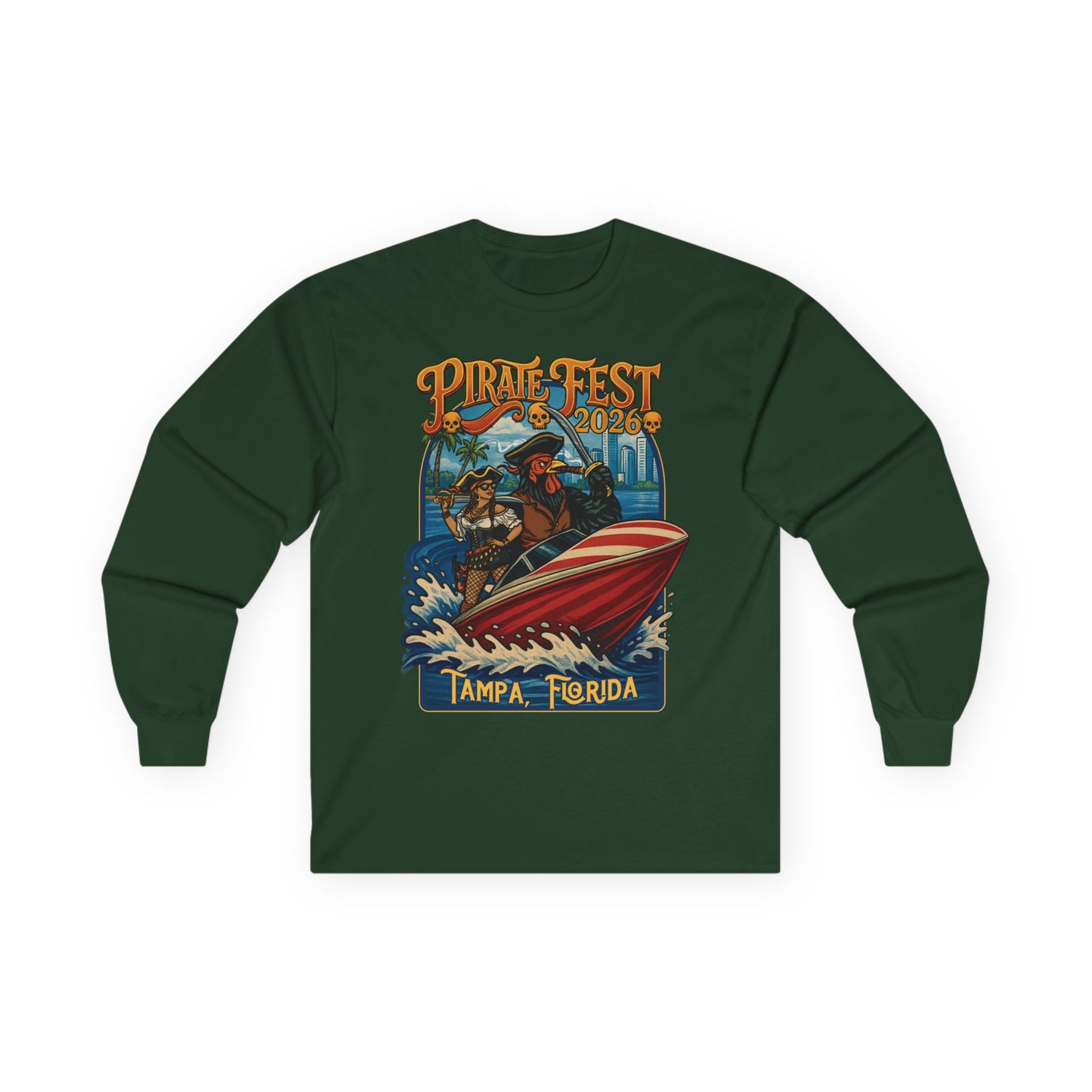 Yerba Wear | Pirate Season 2026 | Tampa Bay Long Sleeve Tee
