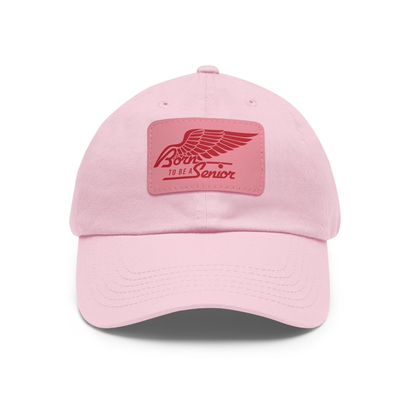 Born To Be a Senior | Logo Hat with Leather Patch
