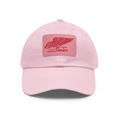 Born To Be a Senior | Logo Hat with Leather Patch