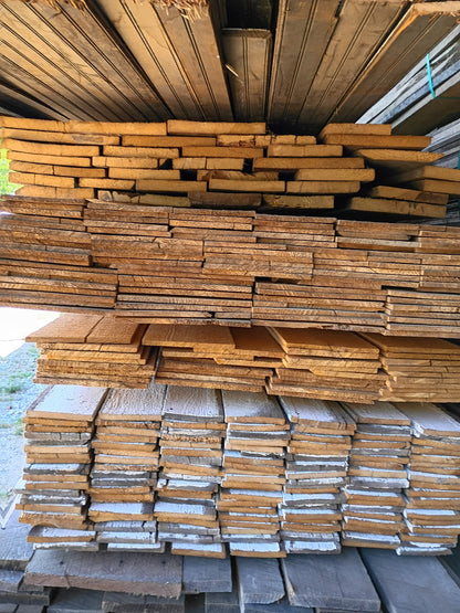 Reclaimed American chestnut side view