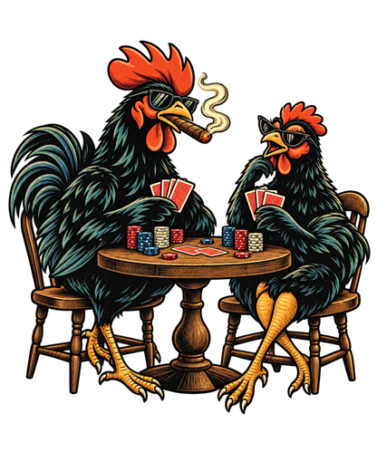 High Stakes, Low Clucks | Poker Chicken T-Shirt