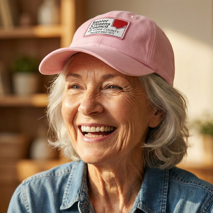 Dad Hat with Leather Patch (Rectangle)
