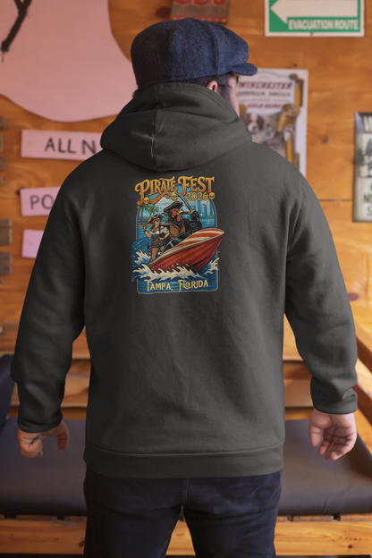 Yerba Wear | Pirate Season 2026 | Retro Speedboat Graphic Hoodie