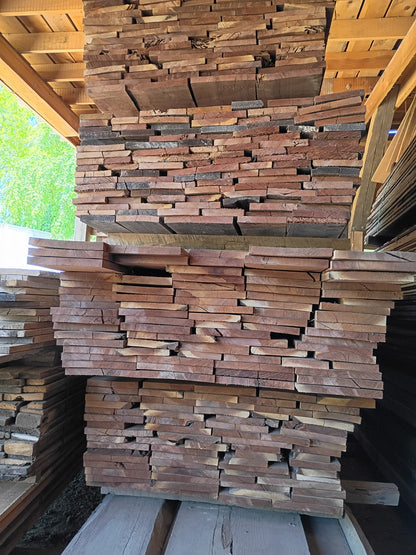 American black walnut reclaimed lumber stack