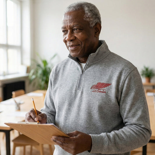 Born to Be a Senior | Embroidered Classic Logo Fleece Pullover