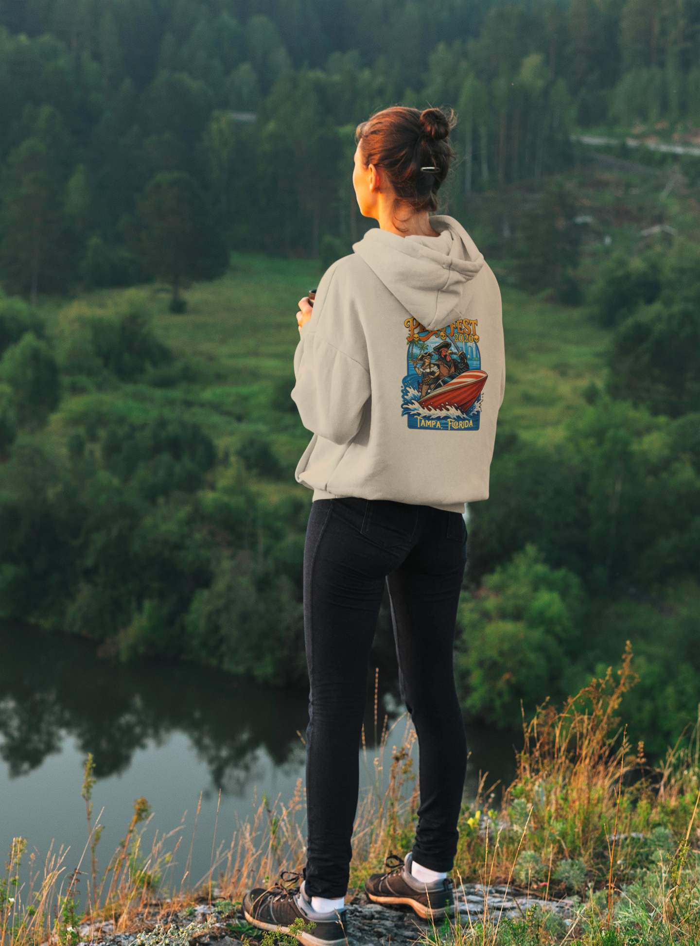 Yerba Wear | Pirate Season 2026 | Retro Speedboat Graphic Hoodie