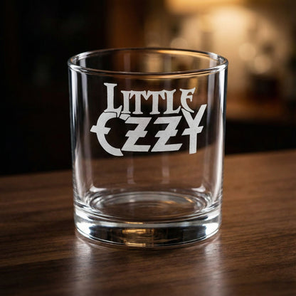 Little Ozzy | Whiskey Glass | Etched Signature Logo