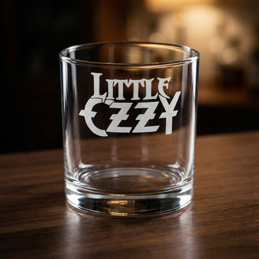 Little Ozzy | Whiskey Glass | Etched Signature Logo