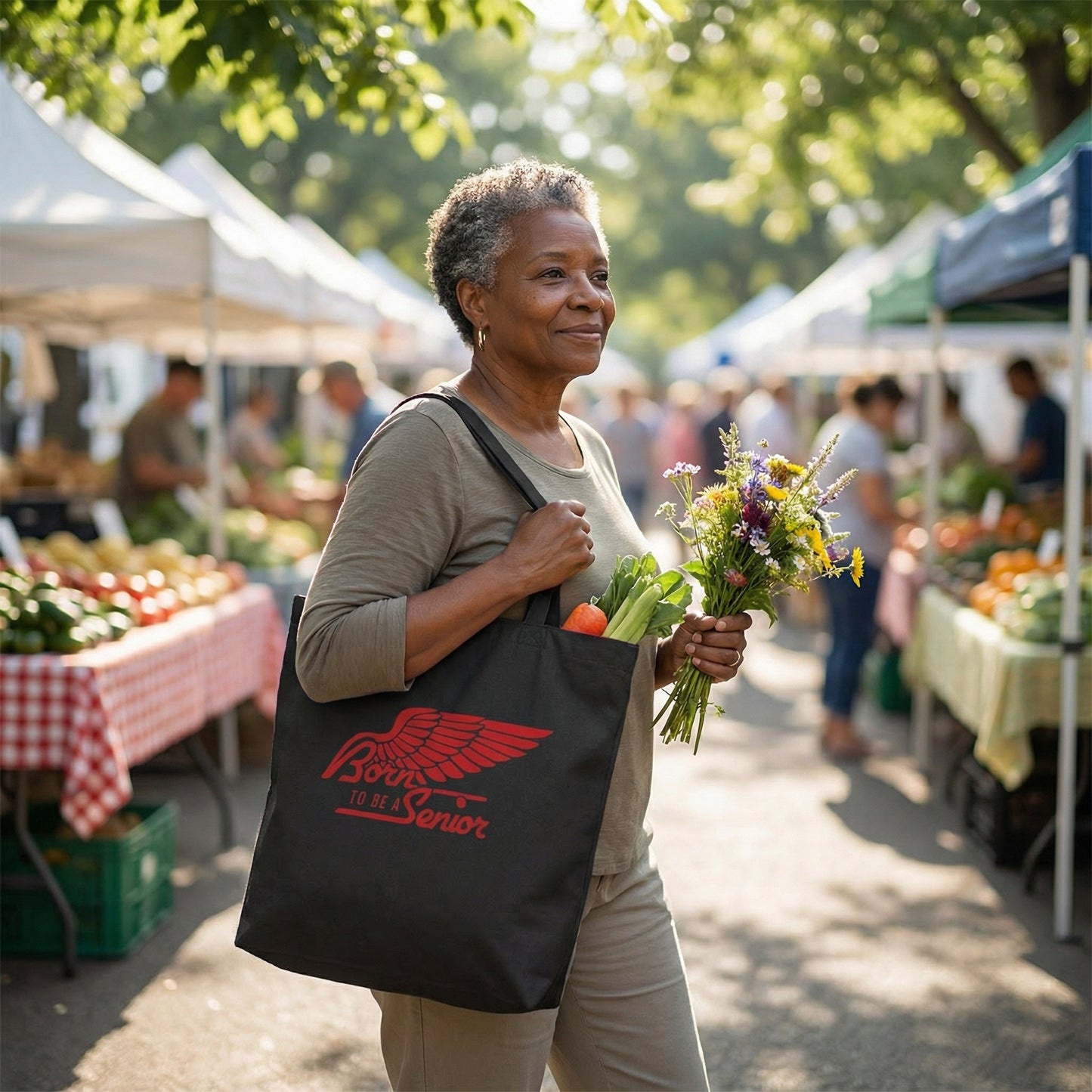 Born To Be a Senior | Community Support Cotton Tote