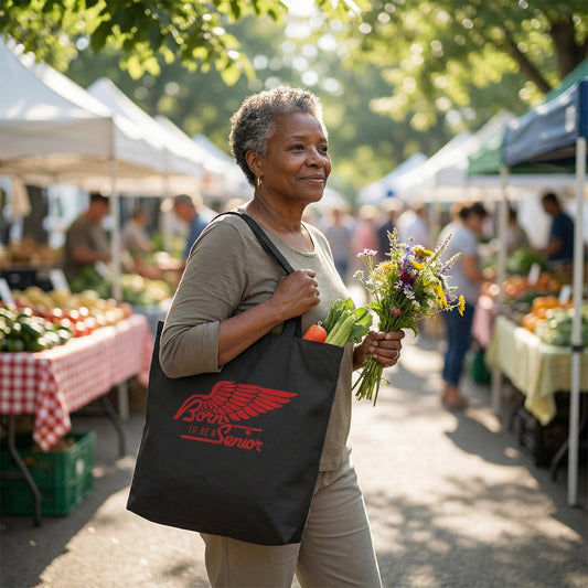 Born To Be a Senior | Community Support Cotton Tote