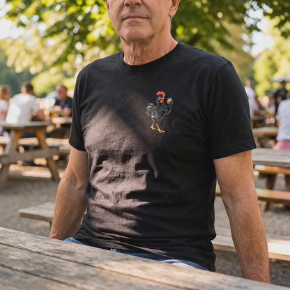 Whisky Business | Whisky-Drinking Rooster T-Shirt