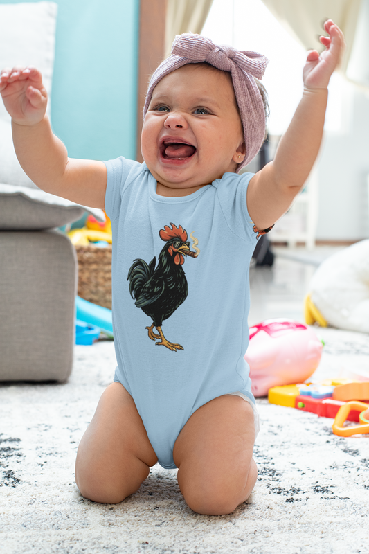 Yerba Wear | Infant Rib Bodysuit | Ybor Rooster