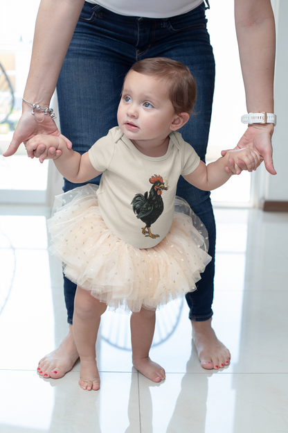 Yerba Wear | Infant Rib Bodysuit | Ybor Rooster